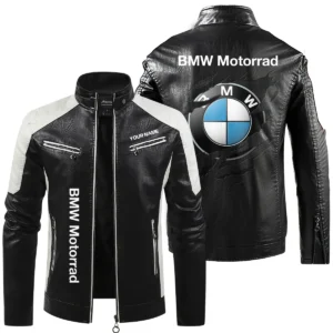 BMW Motorrad Exclusive Logo Leather Jacket QTMO230625A1BMW - Black