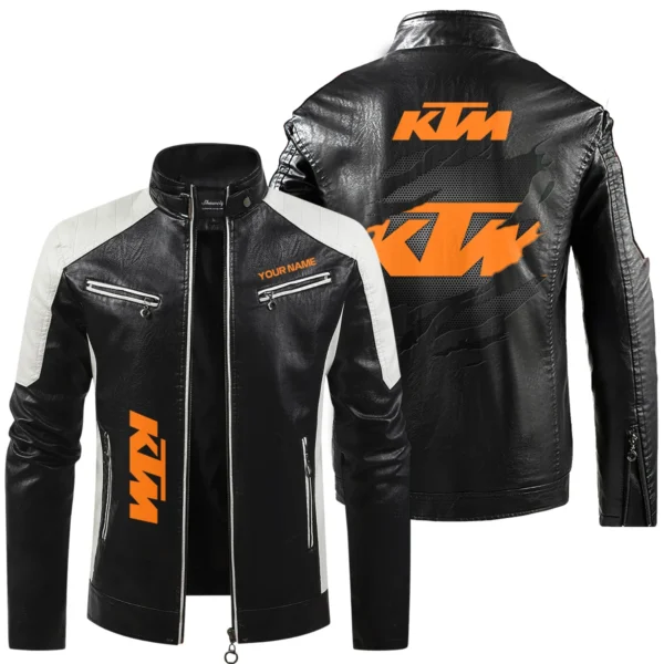 KTM Exclusive Logo Leather Jacket QTMO230625A1KTM - Black