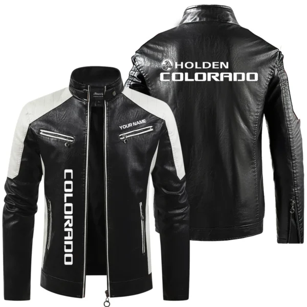 Holden Colorado Exclusive Logo Leather Jacket QTUT230625A1HC - Black