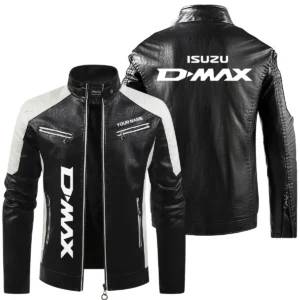 Isuzu D-MAX Exclusive Logo Leather Jacket QTUT230625A1ID - Black