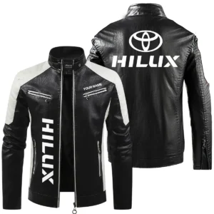 Toyota Hilux Exclusive Logo Leather Jacket QTUT230625A1TH - Black