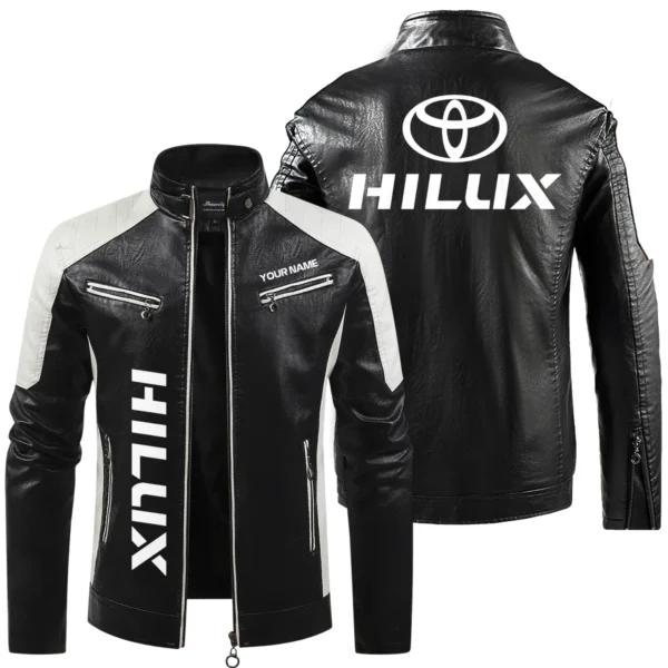 Toyota Hilux Exclusive Logo Leather Jacket QTUT230625A1TH - Black