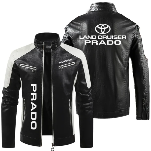 Toyota Prado Exclusive Logo Leather Jacket QTUT230625A1TP - Black