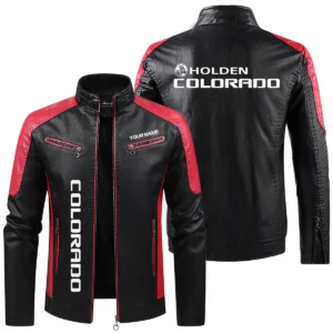 Holden Colorado Exclusive Logo Leather Jacket QTUT230625A1HC - Red