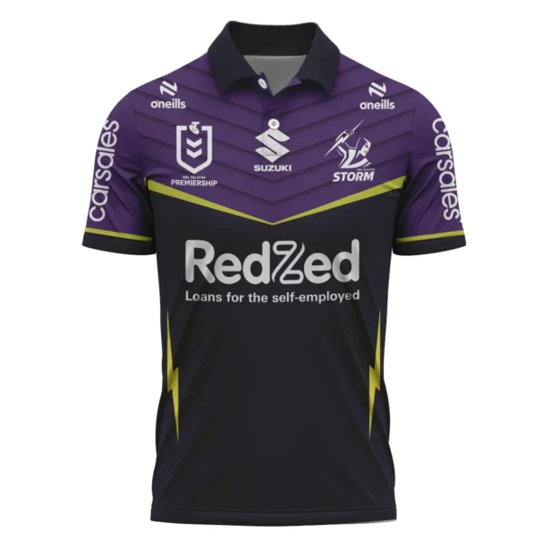 Melbourne Storm NRL Exclusive Logo Polo Shirt QTVA050625NRL01MEL-PL - Image 2