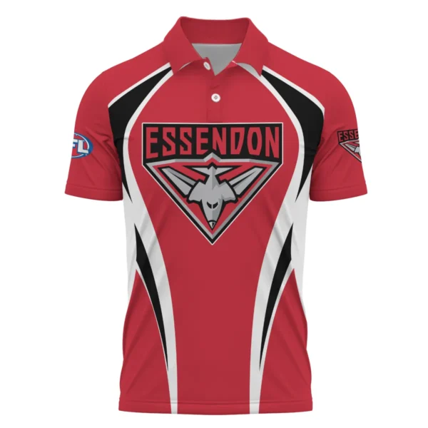 Essendon Bombers AFL Exclusive Logo Polo Shirt QTVA250625AFL03ESS-PL - Image 2