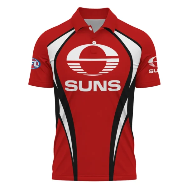 Gold Coast SUNS AFL Exclusive Logo Polo Shirt QTVA250625AFL03GCFC-PL - Image 2