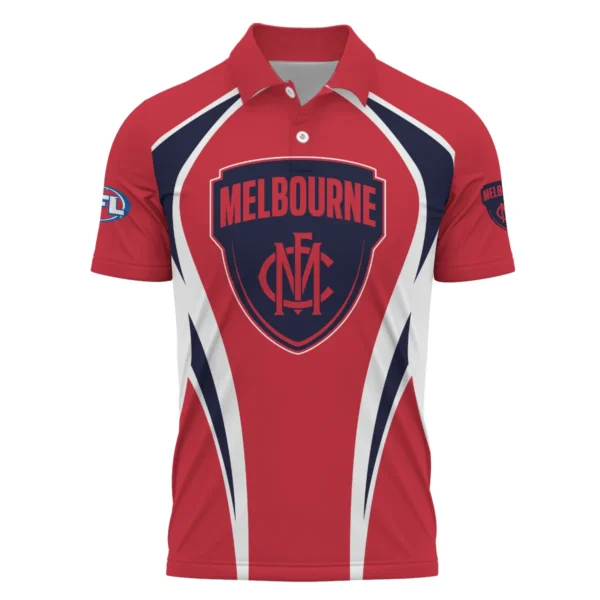 Melbourne Demons AFL Exclusive Logo Polo Shirt QTVA250625AFL03MELB-PL - Image 2