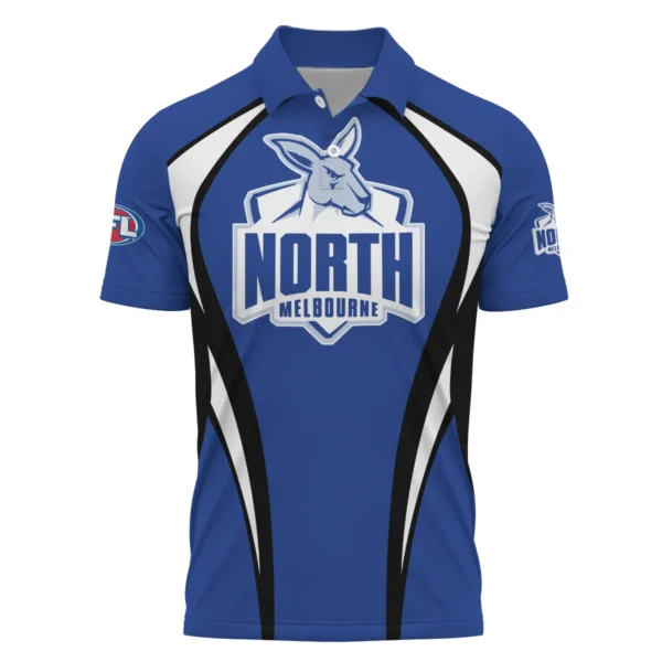 North Melbourne Kangaroos AFL Exclusive Logo Polo Shirt QTVA250625AFL03NMFC-PL - Image 2