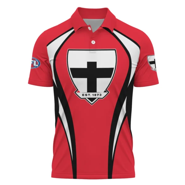 St Kilda Saints AFL Exclusive Logo Polo Shirt QTVA250625AFL03STK-PL - Image 2