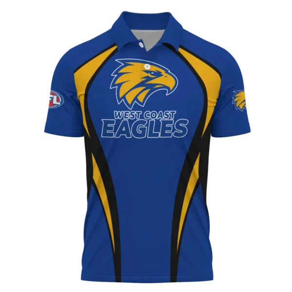 West Coast Eagles AFL Exclusive Logo Polo Shirt QTVA250625AFL03WCE-PL - Image 2