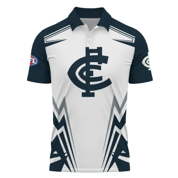 Carlton Blues AFL Exclusive Logo Polo Shirt QTVA270625AFL04CARL-PL - Image 2