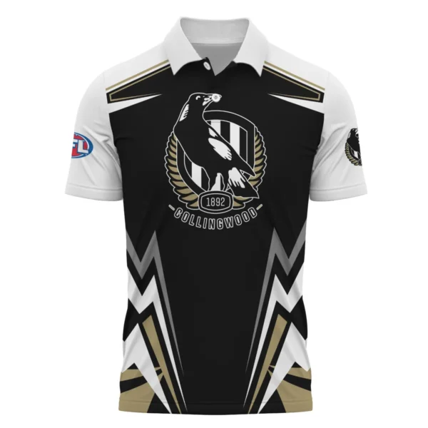 Collingwood Magpies AFL Exclusive Logo Polo Shirt QTVA270625AFL04COLL-PL - Image 2