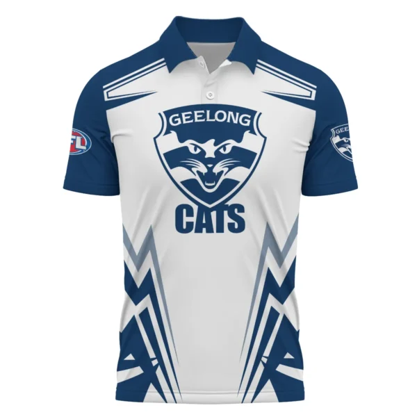 Geelong Cats AFL Exclusive Logo Polo Shirt QTVA270625AFL04GEEL-PL - Image 2