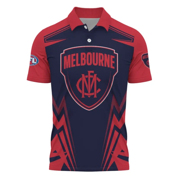 Melbourne Demons AFL Exclusive Logo Polo Shirt QTVA270625AFL04MELB-PL - Image 2