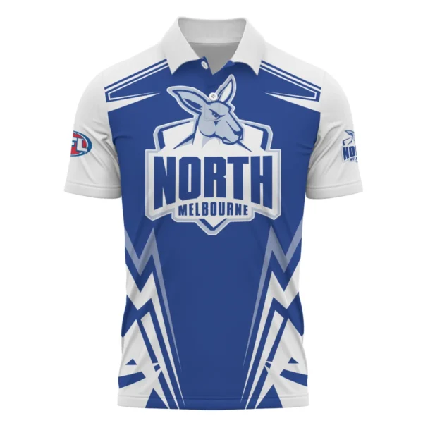 North Melbourne Kangaroos AFL Exclusive Logo Polo Shirt QTVA270625AFL04NMFC-PL - Image 2