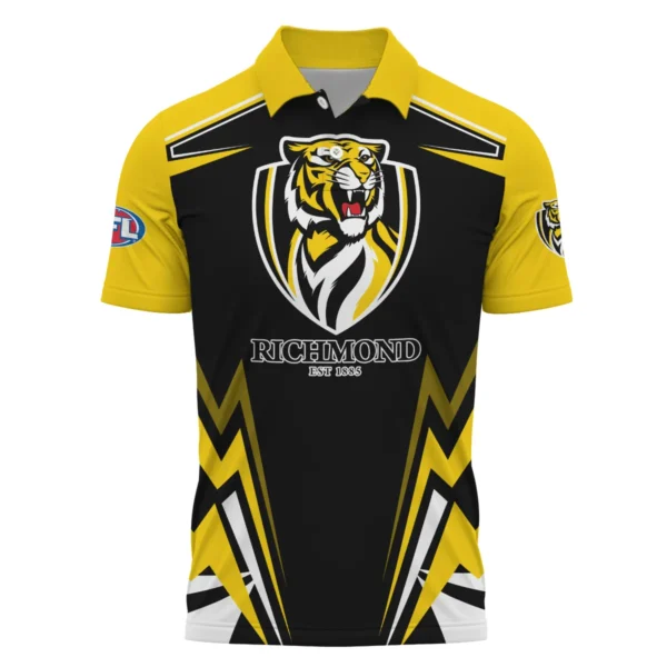Richmond Tigers AFL Exclusive Logo Polo Shirt QTVA270625AFL04RICH-PL - Image 2