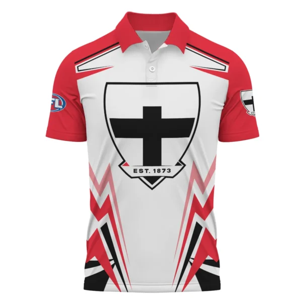 St Kilda Saints AFL Exclusive Logo Polo Shirt QTVA270625AFL04STK-PL - Image 2