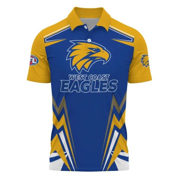 West Coast Eagles AFL Exclusive Logo Polo Shirt QTVA270625AFL04WCE-PL - Image 2