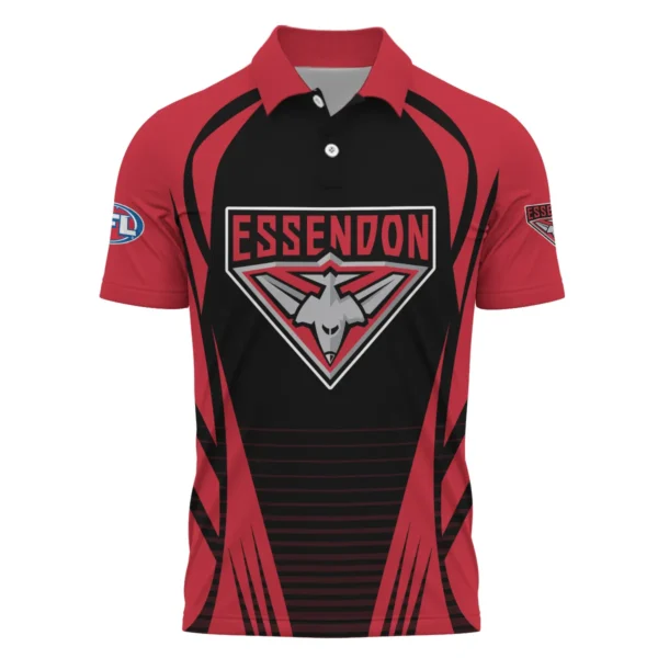 Essendon Bombers AFL Exclusive Logo Polo Shirt QTVA280625AFL05ESS-PL - Image 2
