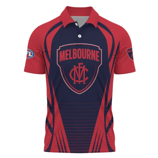 Melbourne Demons AFL Exclusive Logo Polo Shirt QTVA280625AFL05MELB-PL - Image 2