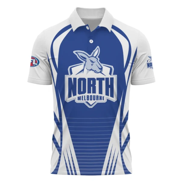 North Melbourne Kangaroos AFL Exclusive Logo Polo Shirt QTVA280625AFL05NMFC-PL - Image 2
