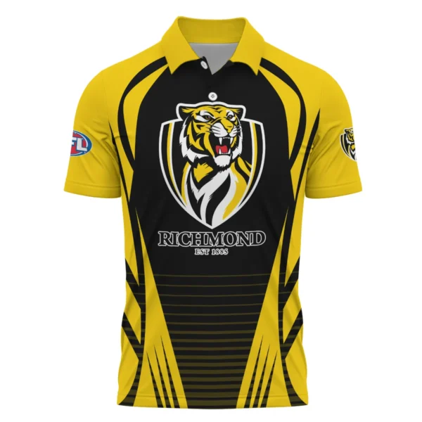 Richmond Tigers AFL Exclusive Logo Polo Shirt QTVA280625AFL05RICH-PL - Image 2