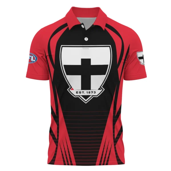 St Kilda Saints AFL Exclusive Logo Polo Shirt QTVA280625AFL05STK-PL - Image 2