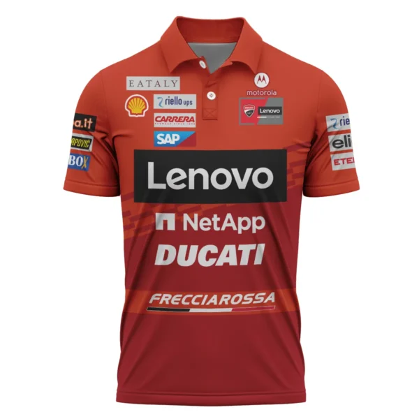 Ducati Lenovo Team Exclusive Logo Polo Shirt QTVAGP060625A2DUC-PL - Image 2