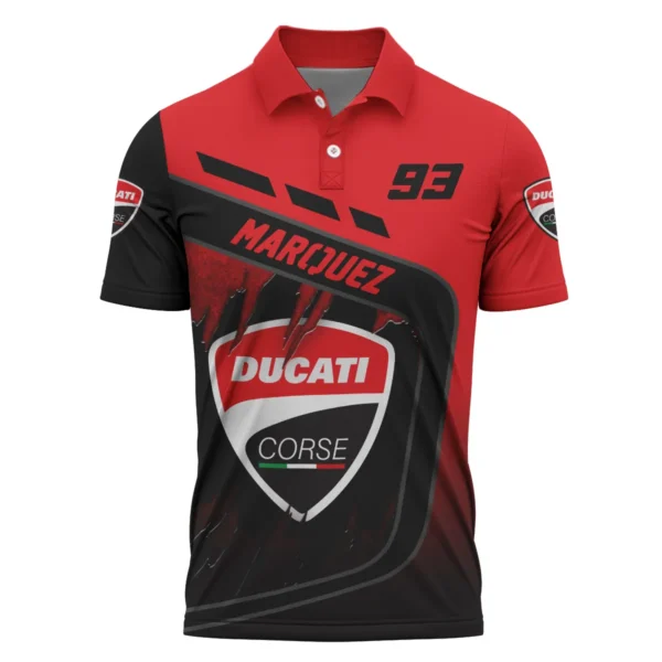 Marc Márquez Ducati Lenovo Team Exclusive Logo Polo Shirt QTVAGP060625A6DUC-PL - Image 2