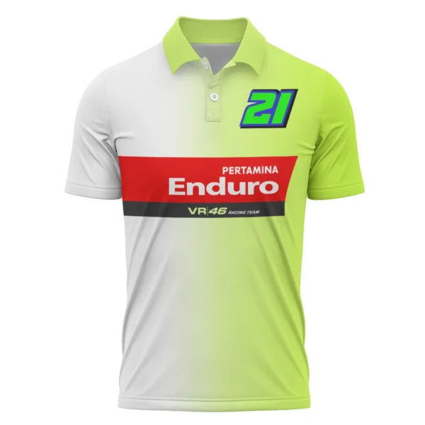 VR46 Racing Team Exclusive Logo Polo Shirt QTVAGP130625A20VR46-PL - Image 2