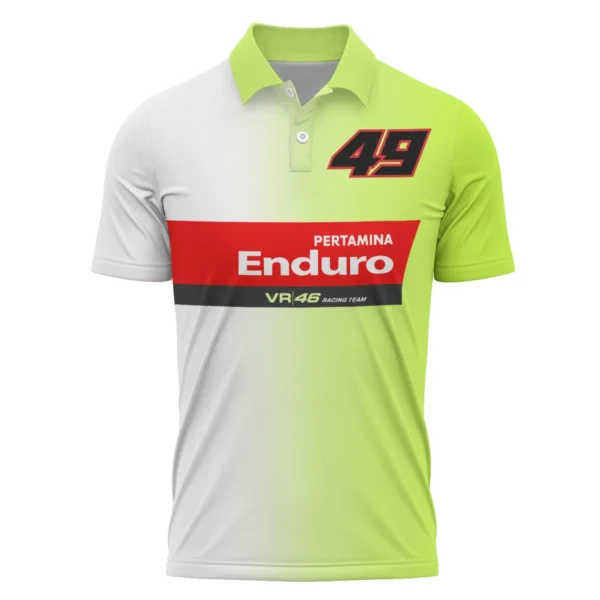 VR46 Racing Team Exclusive Logo Polo Shirt QTVAGP130625A22VR46-PL - Image 2