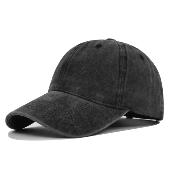 Collingwood Magpies AFL Exclusive Logo Washed Cotton Baseball Cap - Printed With Box HOAFL100525BC01COLL - Black - Image 2