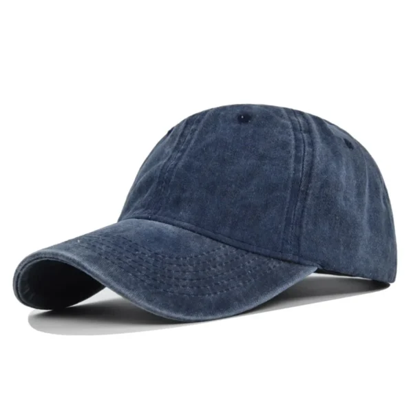 Adelaide Crows AFL Exclusive Logo Washed Cotton Baseball Cap - Printed With Box HOAFL100525BC01ADEL - Navy - Image 2