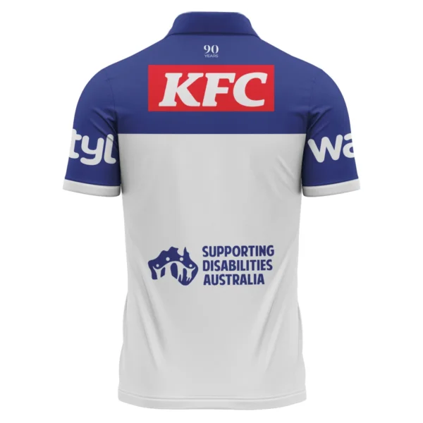 Canterbury-Bankstown Bulldogs NRL Exclusive Logo Polo Shirt QTVA050625NRL01CBY-PL - Image 3
