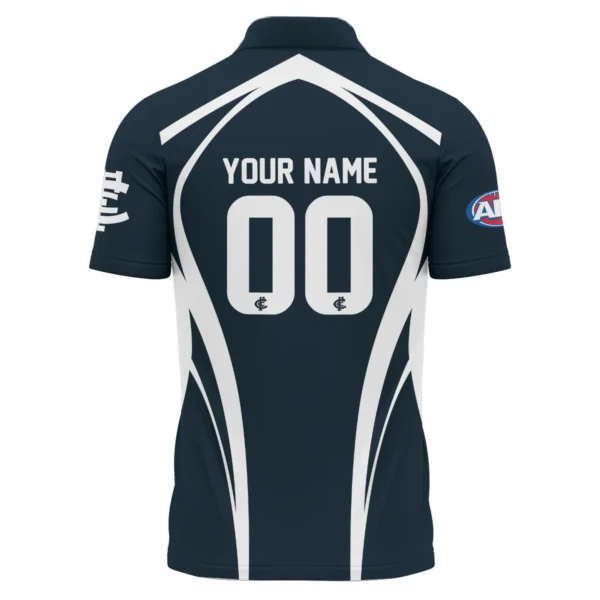 Carlton Blues AFL Exclusive Logo Polo Shirt QTVA250625AFL03CARL-PL - Image 3