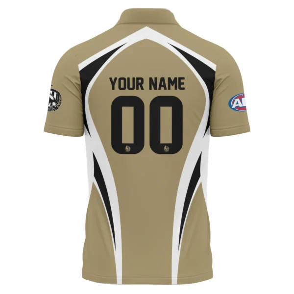 Collingwood Magpies AFL Exclusive Logo Polo Shirt QTVA250625AFL03COLL-PL - Image 3