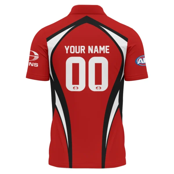 Gold Coast SUNS AFL Exclusive Logo Polo Shirt QTVA250625AFL03GCFC-PL - Image 3