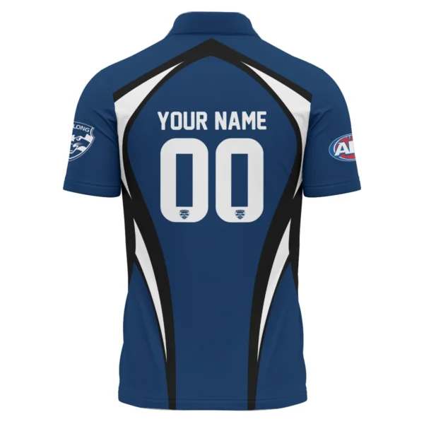 Geelong Cats AFL Exclusive Logo Polo Shirt QTVA250625AFL03GEEL-PL - Image 3