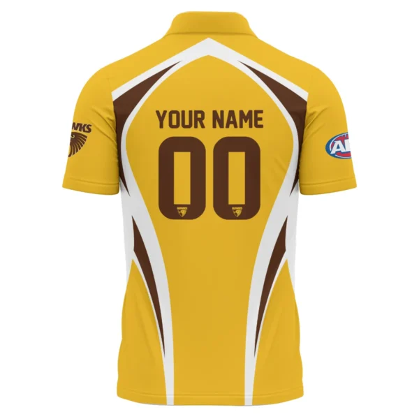 Hawthorn Hawks AFL Exclusive Logo Polo Shirt QTVA250625AFL03HAW-PL - Image 3