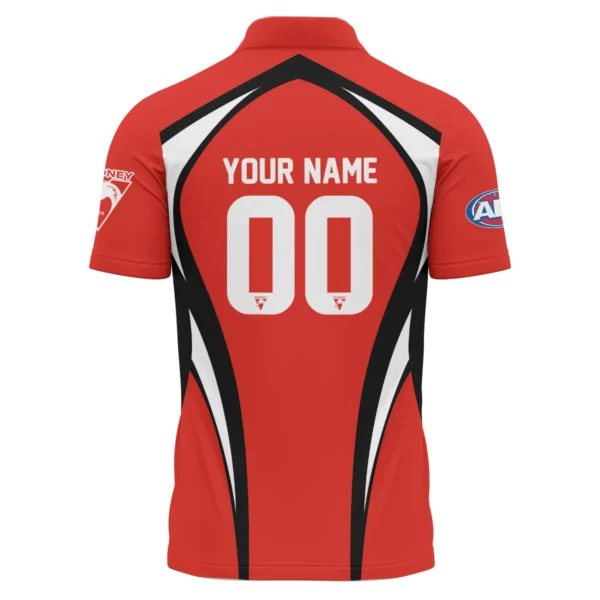 Sydney Swans AFL Exclusive Logo Polo Shirt QTVA250625AFL03SYD-PL - Image 3