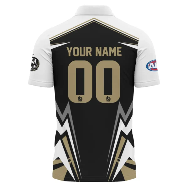 Collingwood Magpies AFL Exclusive Logo Polo Shirt QTVA270625AFL04COLL-PL - Image 3