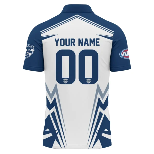 Geelong Cats AFL Exclusive Logo Polo Shirt QTVA270625AFL04GEEL-PL - Image 3