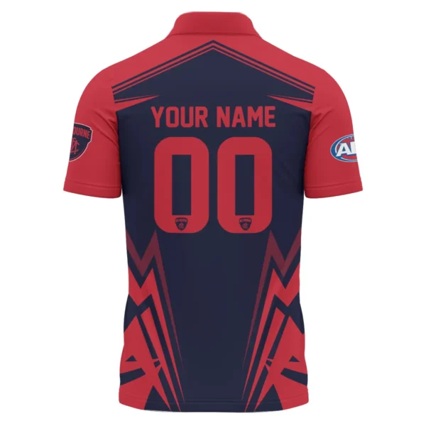 Melbourne Demons AFL Exclusive Logo Polo Shirt QTVA270625AFL04MELB-PL - Image 3