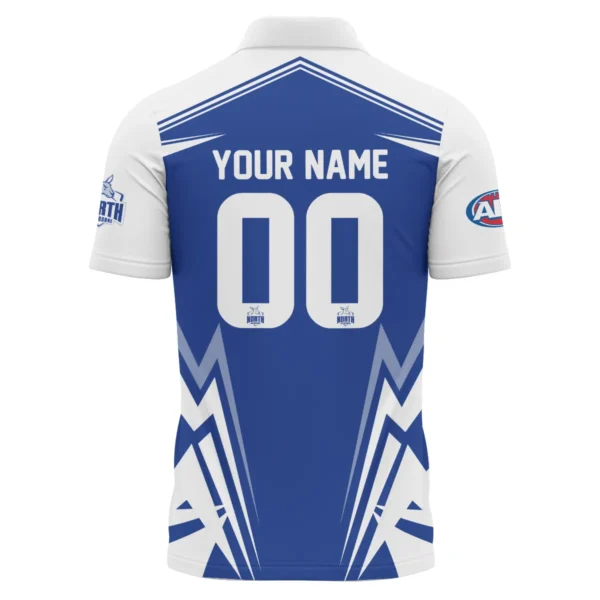 North Melbourne Kangaroos AFL Exclusive Logo Polo Shirt QTVA270625AFL04NMFC-PL - Image 3