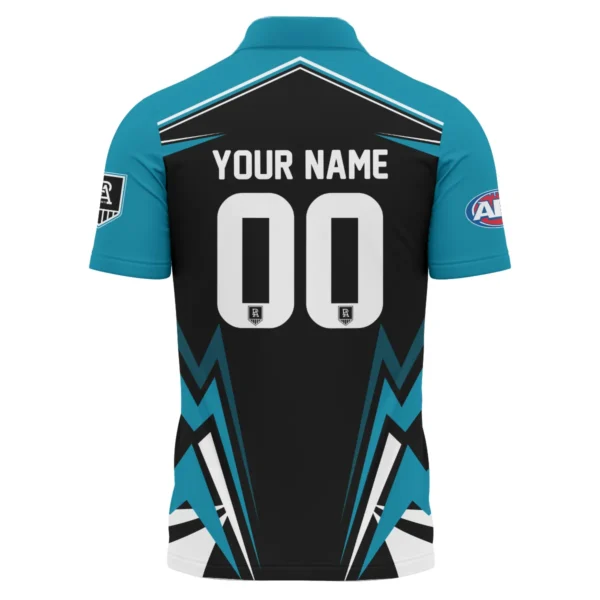 Port Adelaide Power AFL Exclusive Logo Polo Shirt QTVA270625AFL04PORT-PL - Image 3