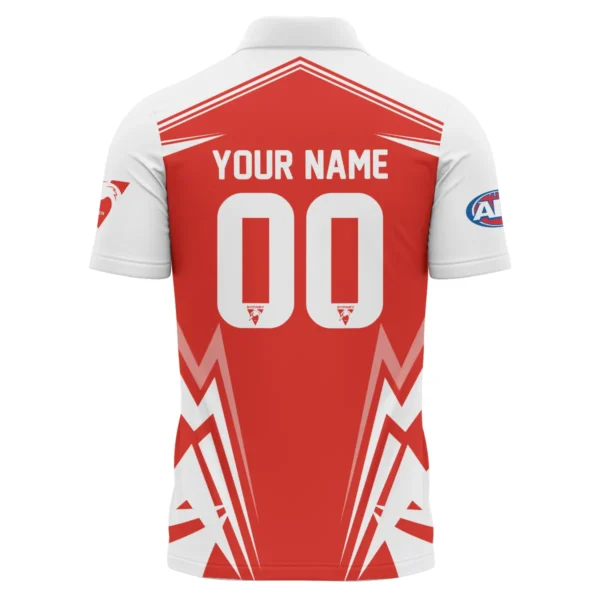 Sydney Swans AFL Exclusive Logo Polo Shirt QTVA270625AFL04SYD-PL - Image 3