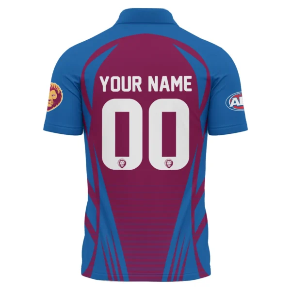 Brisbane Lions AFL Exclusive Logo Polo Shirt QTVA280625AFL05BL-PL - Image 3