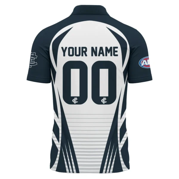 Carlton Blues AFL Exclusive Logo Polo Shirt QTVA280625AFL05CARL-PL - Image 3