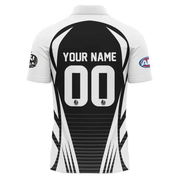 Collingwood Magpies AFL Exclusive Logo Polo Shirt QTVA280625AFL05COLL-PL - Image 3